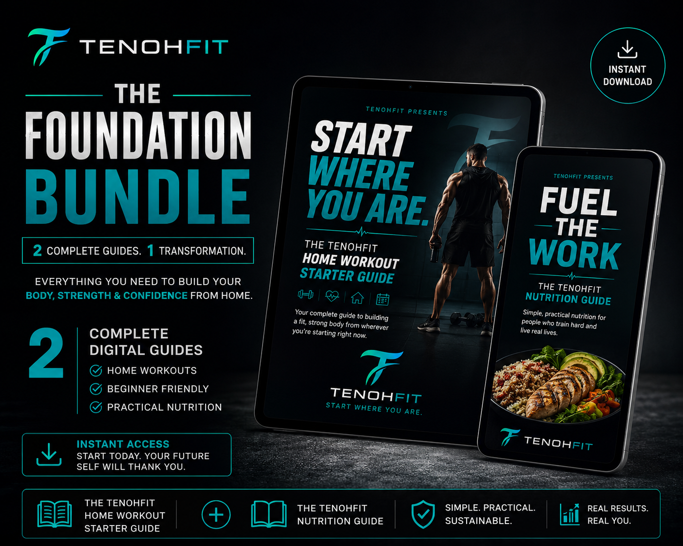 TenohFit Complete Foundation Bundle — Starter Guide + Nutrition Guide