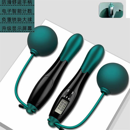 TenohFit Smart Jump Rope Set — Wireless Ball or Traditional Cord with Counter