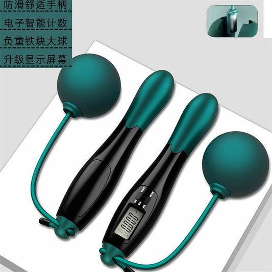 TenoFit Smart Jump Rope Set — Wireless Ball or Traditional Cord with Counter