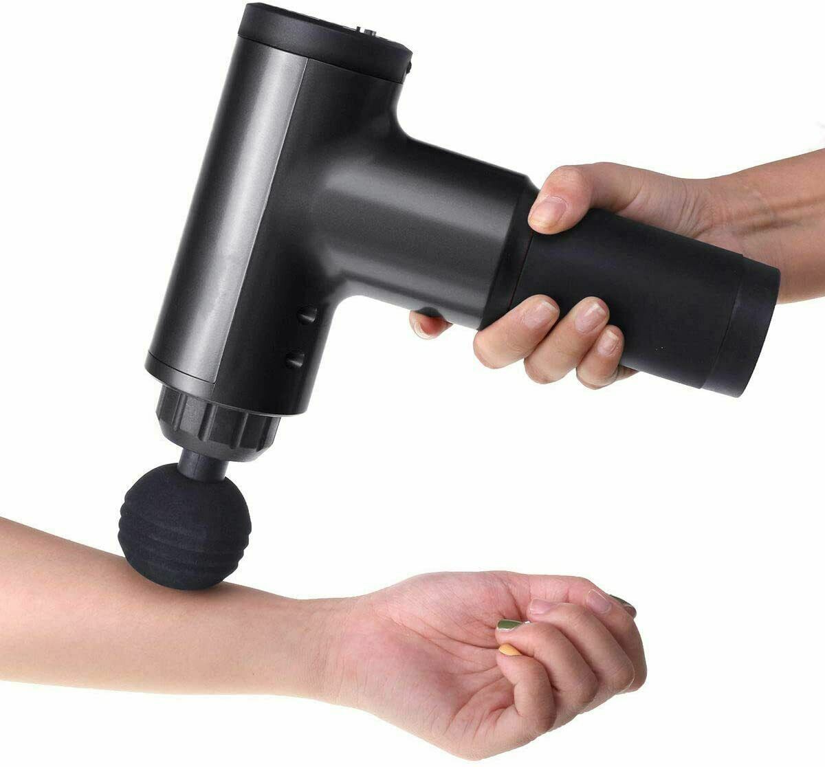 TenohFit Percussion Massage Gun — Deep Tissue Recovery with 4 Interchangeable Heads