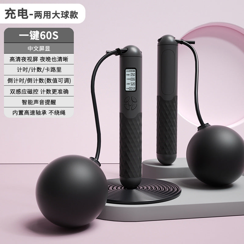 TenohFit Rechargeable Wireless Jump Rope with Electronic Rep Counter