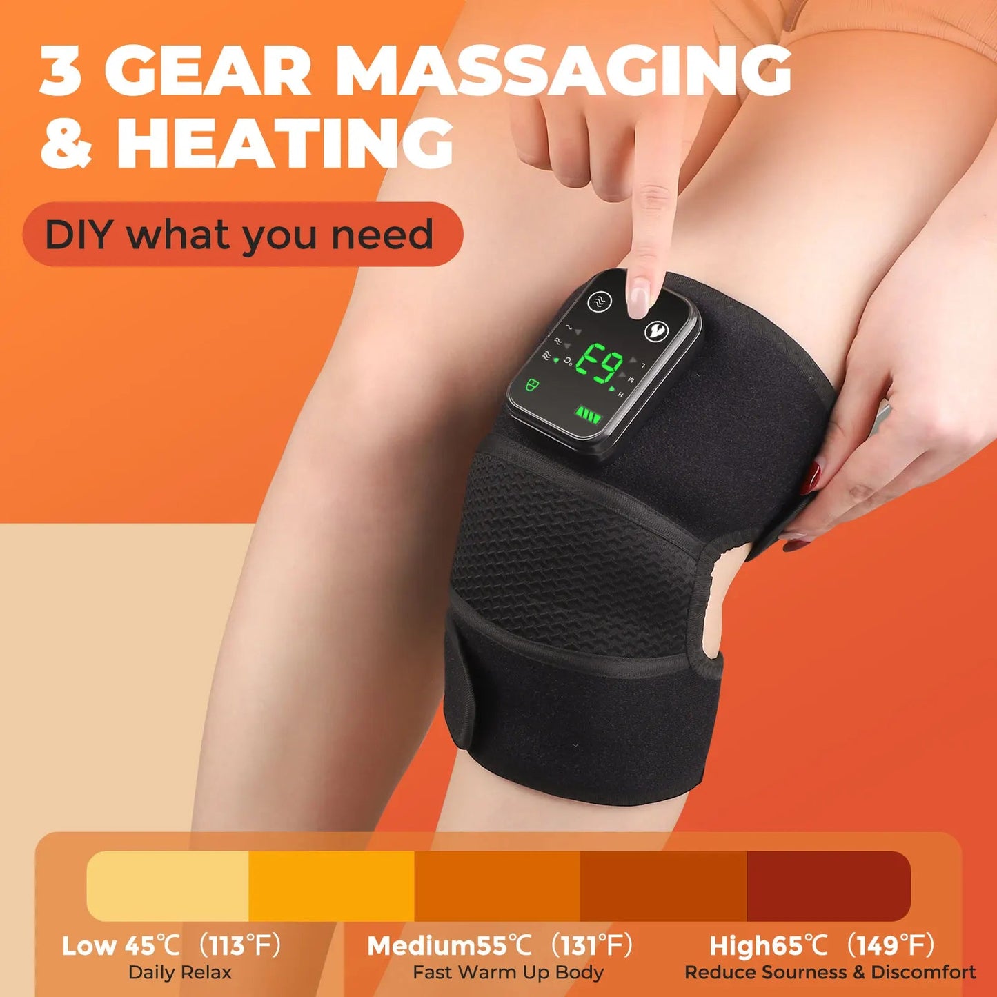 Electric Heated Vibration Massager — Knee Shoulder & Elbow Pain Relief