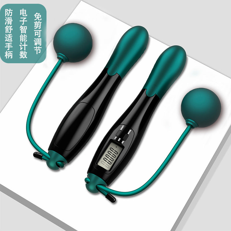 TenohFit Smart Jump Rope Set — Wireless Ball or Traditional Cord with Counter