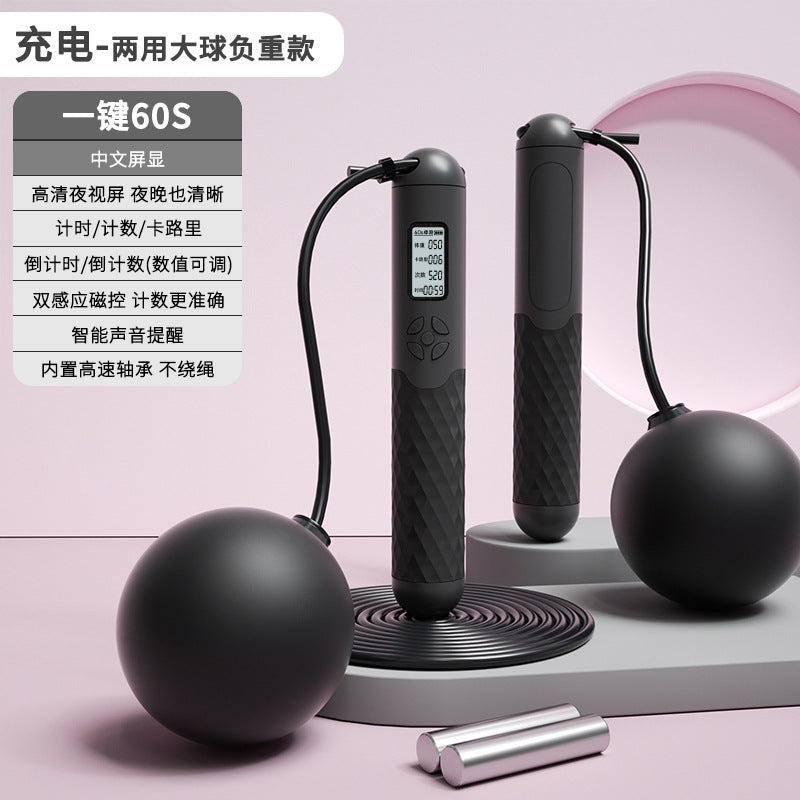 TenohFit Rechargeable Wireless Jump Rope with Electronic Rep Counter