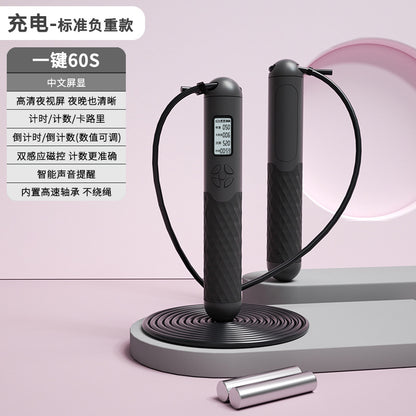 TenohFit Rechargeable Wireless Jump Rope with Electronic Rep Counter