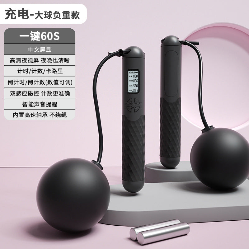 TenohFit Rechargeable Wireless Jump Rope with Electronic Rep Counter