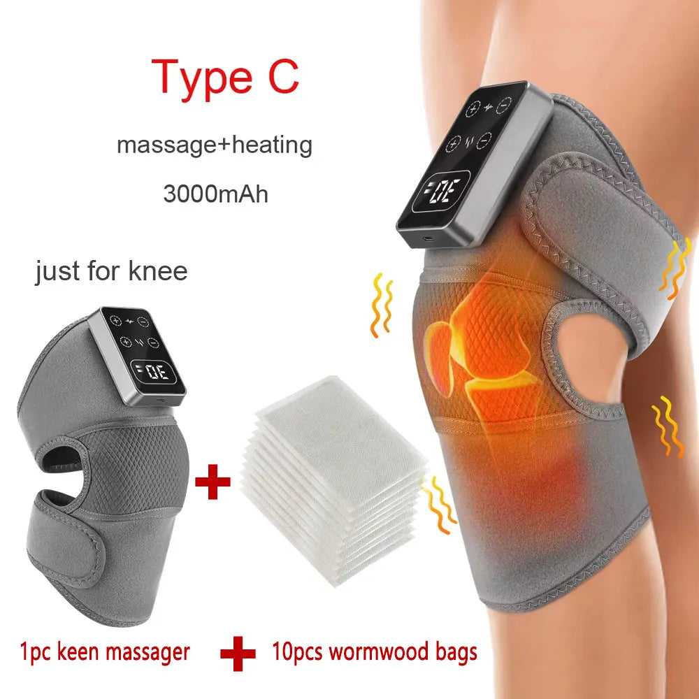 Electric Heated Vibration Massager — Knee Shoulder & Elbow Pain Relief