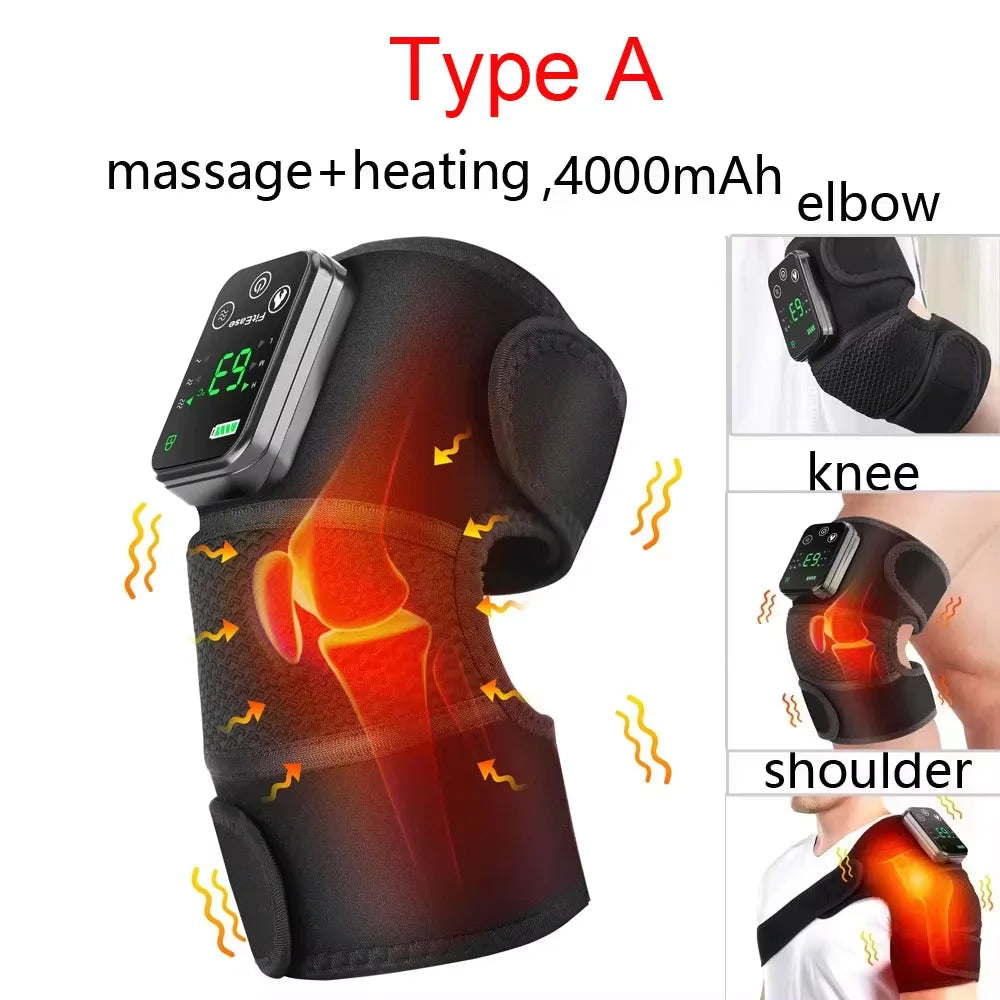 Electric Heated Vibration Massager — Knee Shoulder & Elbow Pain Relief